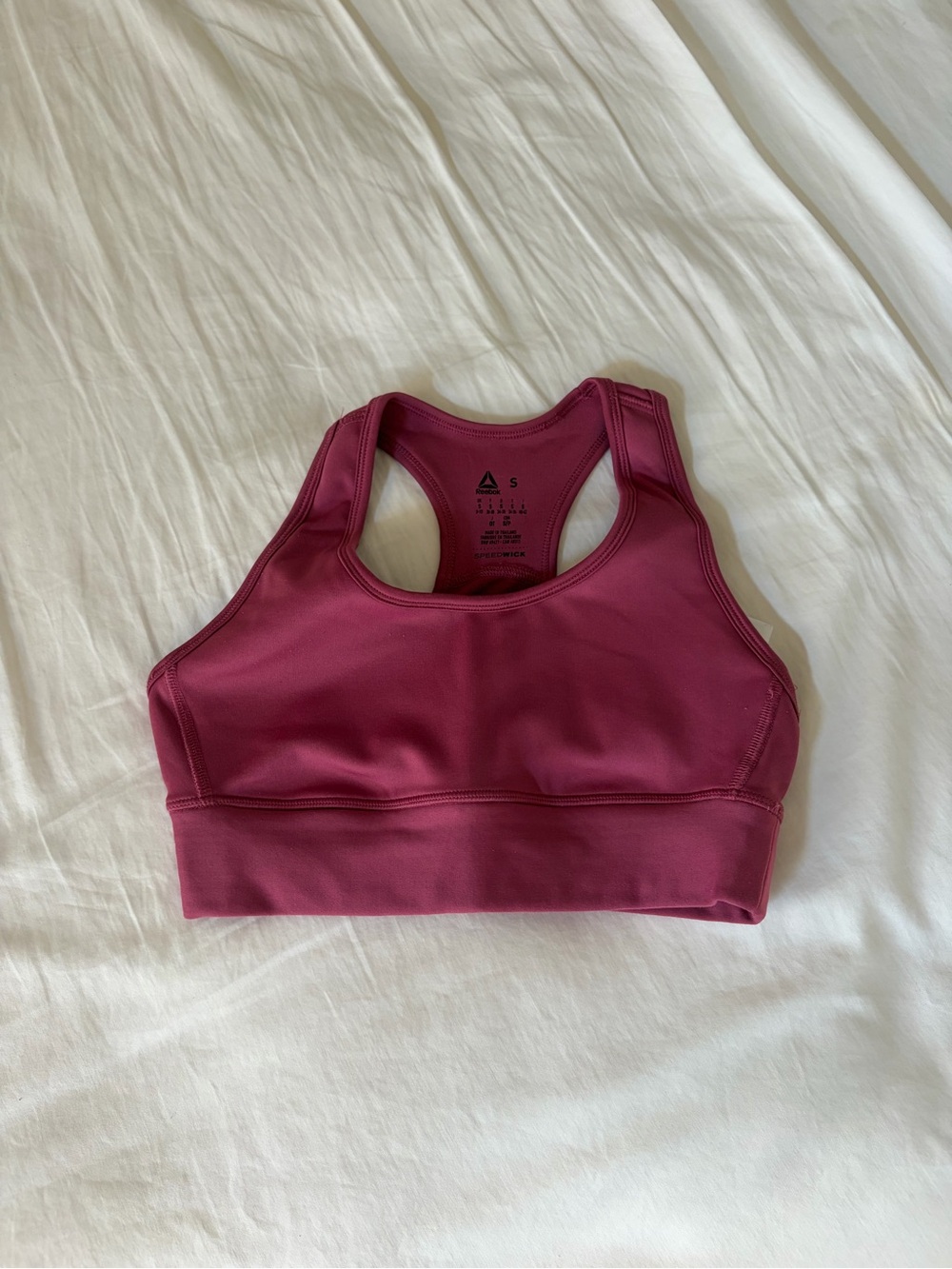 Reebok Racerback Sports Bra - Raspberry Plum
